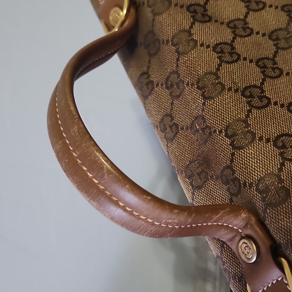 Gucci GG Canvas Tan and Brown Monogram Bag - Picture 13 of 14
